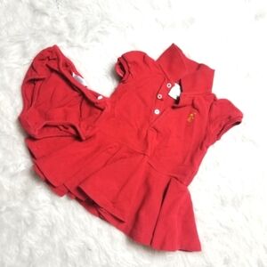 Ralph Lauren polo dress red - preppy cute set 6mo